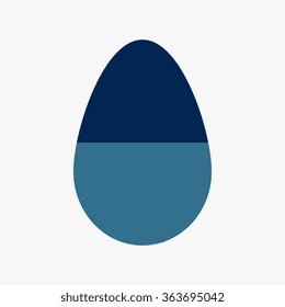 Blue Egg, vector icon