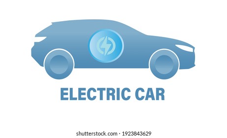 blue electric eco-friendly city car