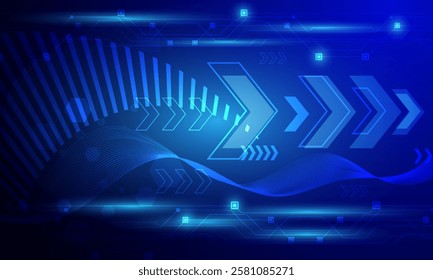 blue electronic high technology circuit lines cyberspace abstract background
