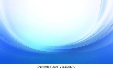 Blue elegand illustration with soft wavy elements.