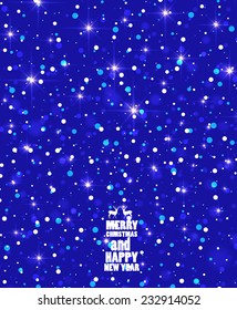  Blue Elegant Christmas background . Vector design