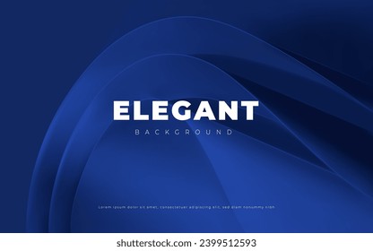 Blue Elegant Clean 3D Vector Wallpaper