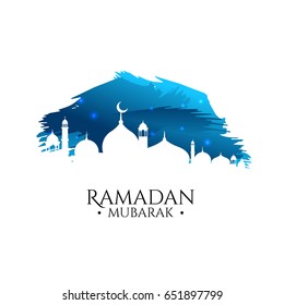 Blue elegant ramadan kareem design 3rd Design