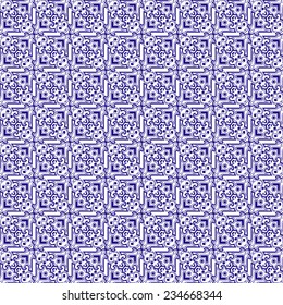 Blue Elegant seamless pattern. Vector