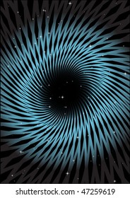 Blue elegant swirl