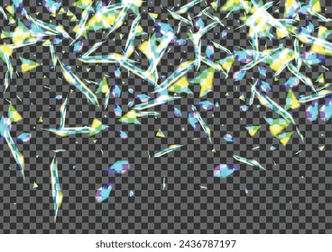 Blue Element Background Transparent Vector. Spot Glimmer Card. Blur Dreamy Design. Green Spread. Confetti Brilliant Wallpaper.