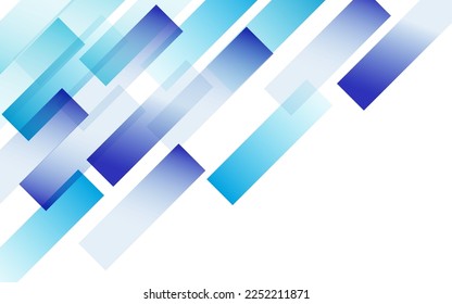 Blue Element Vector White Background. Gradient Geometric Line Design. Technology Shape Brochure. Business Cover.