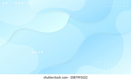 Blue elements with fluid gradient.  Dynamic shapes composition and elements. Modern design in Eps10 vector illustration