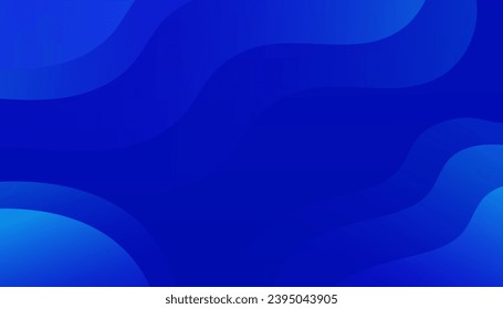 Blue elements with fluid gradient.  Dynamic shapes composition. Eps10 vector