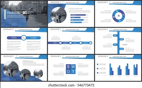 Blue elements for infographics on a white background. Presentation templates. Use in presentation, flyer and leaflet, corporate report, marketing, advertising, annual report, banner.