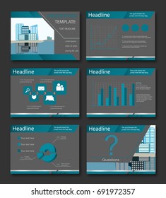 Blue elements for infographics on a white and grey background. Presentation templates. Easy to use in presentation, flyer, banner or web. Vector illustration. EPS 10.