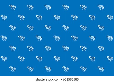 Blue elephant pattern
