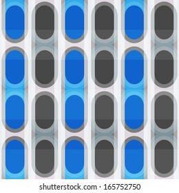 blue ellipse seamless pattern