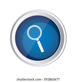 Magnifying Glass Icon Graphic Designer Vector Stock Vector (Royalty ...