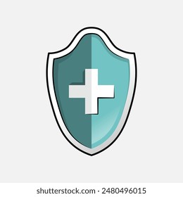 Blue emblem vector design. Logo with white background