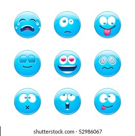 8,636 Smiley blue face Stock Vectors, Images & Vector Art | Shutterstock