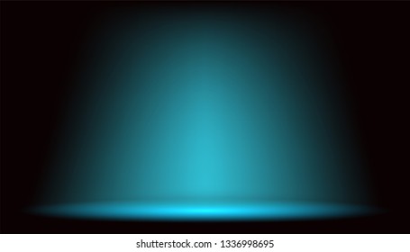 Blue empty clear  photographer studio background. gradient used for background and display your product 