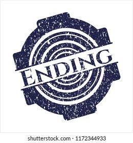 Blue Ending rubber texture