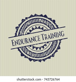 Blue Endurance Training distressed rubber grunge texture stamp