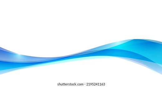 Blaue Energiekurve, Wellenwasseroberfläche, ökologischer Hintergrund, Vektorgrafik, Hintergrundmaterial