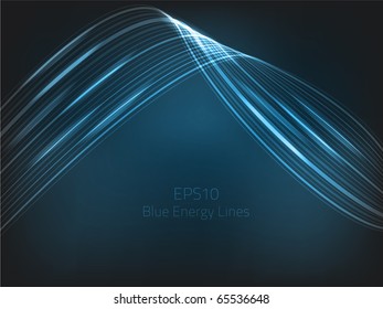 Blue energy lines for your design. Fully vector, enjoy!