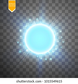 blue energy ring abstract.conceptual vector design with free area in center for any object. Vector