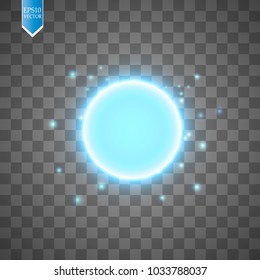 blue energy ring abstract.conceptual vector design with free area in center for any object. Vector