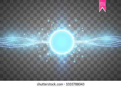 blue energy ring abstract.conceptual vector design with free area in center for any object. Vector