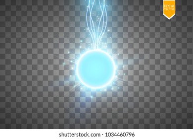blue energy ring abstract.conceptual vector design with free area in center for any object. Vector