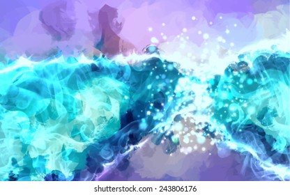 Blue energy vector background