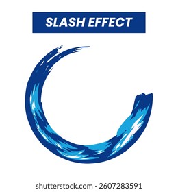 Blue Energy Water Slash Effect Vector Action