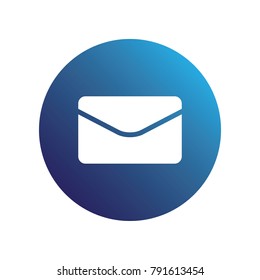 Blue envelope icon