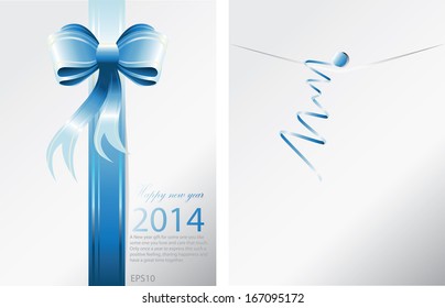 Blue Envelope for New Year 2014 : Illustration EPS10