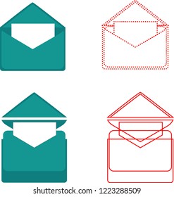 blue envilope icon
