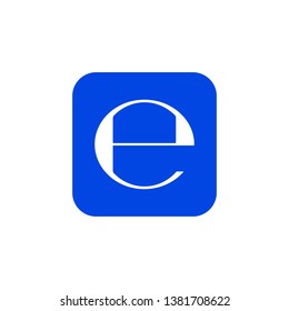 Blue estimated icon. Vector illustration