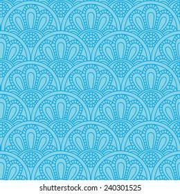 blue ethnic seamless tile