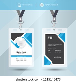 Creative Event Staff Id Card Set Stock Vector (Royalty Free) 1105849703