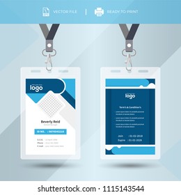 Creative Event Staff Id Card Set Stock Vector (Royalty Free) 1105849703