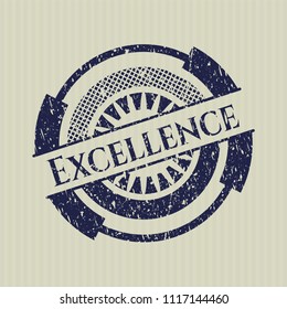 Blue Excellence distress rubber grunge stamp
