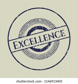 Blue Excellence distress rubber seal with grunge texture