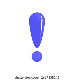 Icono de signo de exclamación azul Mejor para alertas, avisos o señales importantes de atención de la interfaz de usuario