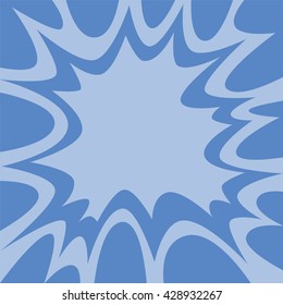 Blue Explosive Burst - Graphic Vector Background
