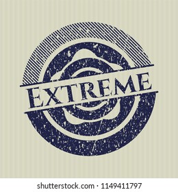 Blue Extreme grunge stamp