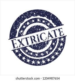 Blue Extricate rubber grunge texture seal
