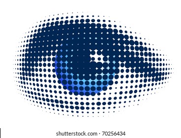 ojo azul