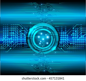 blue eye abstract cyber future technology concept background, illustration, circuit, binary code.