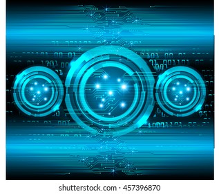 blue eye abstract cyber future technology concept background, illustration, circuit, binary code.