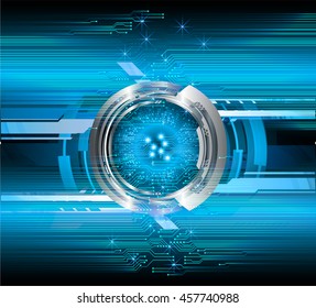 blue eye abstract cyber future technology concept background, illustration, circuit, binary code.