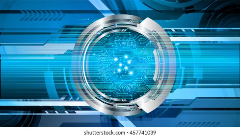 blue eye abstract cyber future technology concept background, illustration, circuit, binary code.