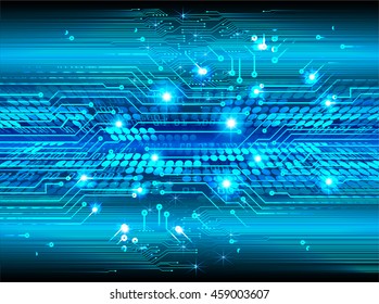 blue eye abstract cyber future technology concept background, illustration, circuit, binary code. vector